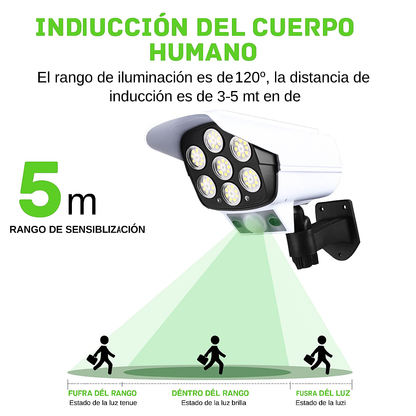 Lámpara Solar con Sensor de Movimiento – Panel solar
